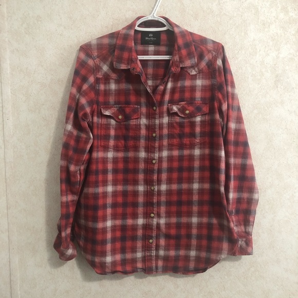 Custom upcycled “Anti Bullying” western style plaid shirt. - Picture 3 of 4